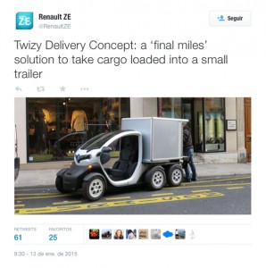 electricway carsharing madrid Renault twizy delivery